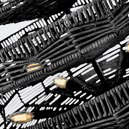 Żyrandol Ophelia - 13 źródeł światła - Czarny Quintiesse QN-OPHELIA-13P-BK-BK