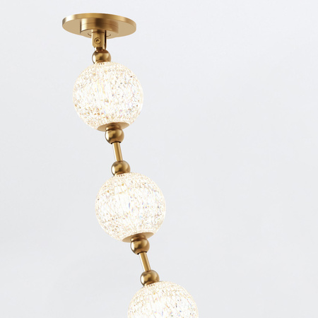 Lampa wisząca LED Marni - Naturalny mosiądz Quintiesse QN-MARNI-16P-292-NBR