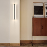 Vibia Kontur Lampa Ścienna LED, szer. 92cm, wys. 20, GL 13 cm, Czarny Satyna