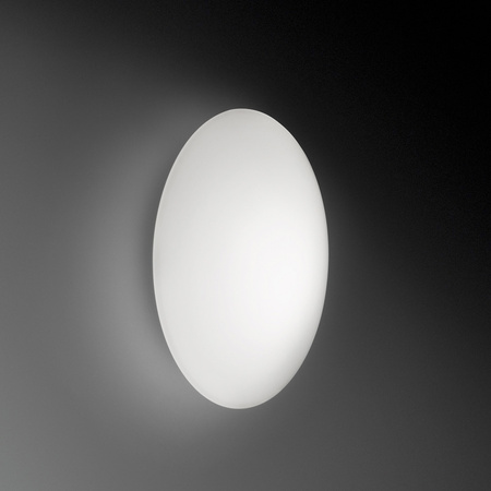 Vibia Puck Lampa Ścienna LED, 24.4cm GL, 6.6 cm, Biały Opal Biały