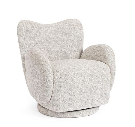 BIZZOTTO fotel obrotowy HARPER szary