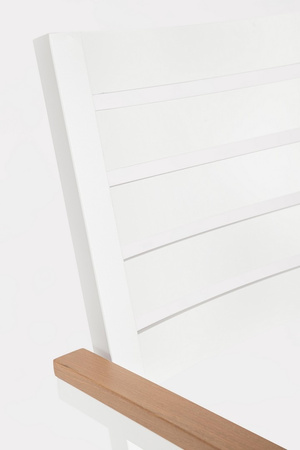 BIZZOTTO krzesło ogrodowe HENNA białe