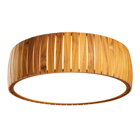 Plafon Barrel Brązowy, Drewno Quintiesse Accord QN-BARREL-F-LED-50-TEAK