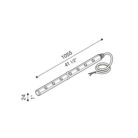 Lombardo LL13931M3 Lampa ścienna TNC Pro 1055