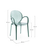 BIZZOTTO krzesło ogrodowe CAMILLA         miętowe