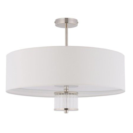 KUTEK MOOD EMPOLI PLAFON MOSIĘŻNY NIKLOWANY Z ELEMENTAMI SZKLANYM