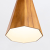 Lampa wisząca Angular Brązowy, Drewno Quintiesse Accord QN-ANGULAR-P-S-TEAK