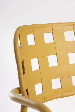 BIZZOTTO krzesło ogrodowe CLOVER ARM      żółte