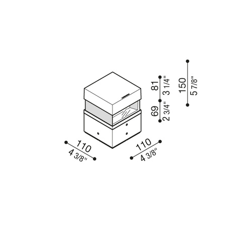 Lombardo LL12811E3 Lampa słupkowa Tok QL H150