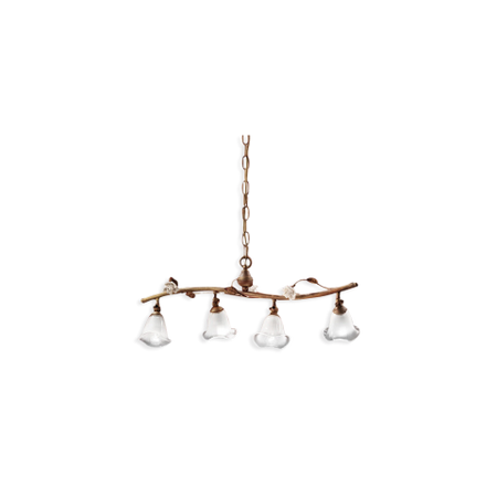 SOSPENSIONE A 4 LUCI / PENDANT A 4 LUCI SIENA Ferroluce C1187-4