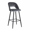 RICHMOND krzesło barowe LUNA 74 szare