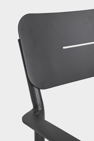 BIZZOTTO krzesło ogrodowe NEBULA czarne