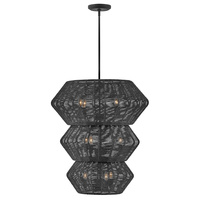 Żyrandol Luca - 10 źródeł światła - Czarny Quintiesse QN-LUCA-10P-BK-BK