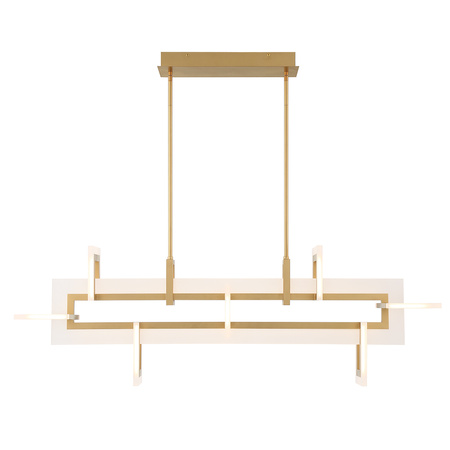 Średnia lampa wyspowa Inizio - Szczotkowane złoto Quintiesse Eurofase QN-INIZIO-LP-M-BG