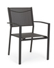 BIZZOTTO krzesło ogrodowe HILDE szare