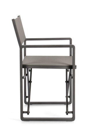 BIZZOTTO krzesło ogrodowe / reżyserskie   KONNOR szare