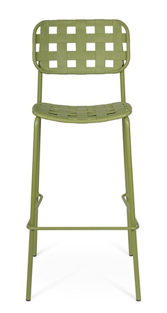 BIZZOTTO krzesło barowe ogrodowe CLOVER   zielone