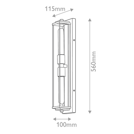 Kinkiet Henri - 2 źródła światła - Klasyczny mosiądz Quintiesse QN-HENRI-WB2-HB