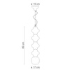 SOSPENSIONE 4 ELEMENTI - PENDANT WITH 4 ELEMENTS COPACABANA Ferroluce C2683-MIX