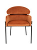 KARE krzesło ALEXIA Velvet pomarańczowe