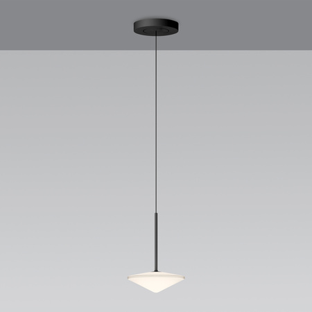 Vibia Tempo Lampa Wisząca LED, 205 wys. 200 cm, Grafitowy Mat