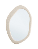 BIZZOTTO lustro ścienne BOUCLÉ 59x90 cm   białe