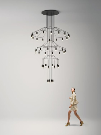 VIBIA WIREFLOW 0378 Lampa Wewnętrzna Wisząca