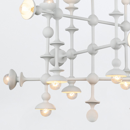 Żyrandol Cadence - 18 źródeł światła - Antyczna biel Quintiesse QN-CADENCE18-WHT