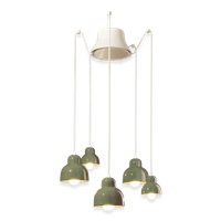 SOSPENSIONE 5 LUCI  / 5-LIGHTS PENDANT BERIMBAU Ferroluce C2605-VSA