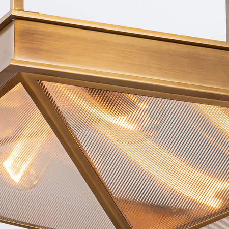 Półplafon Cairo - 4 źródła światła - Vintage mosiądz Quintiesse QN-CAIRO-SF-VBS-CR