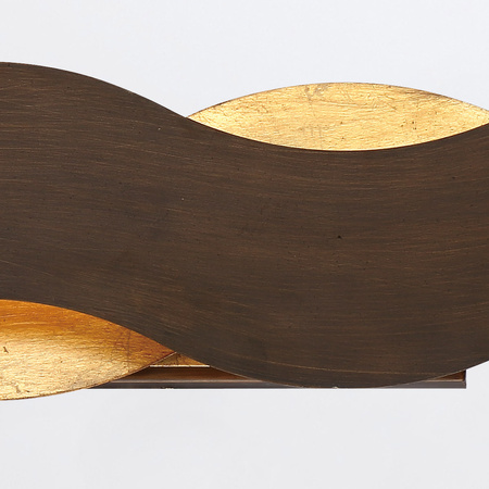 Kinkiet Vaughan - Brązowo-złoty Quintiesse Eurofase QN-VAUGHAN-1W-BRZ-GD