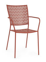 BIZZOTTO krzesło ogrodowe LIZETTE         czerwone