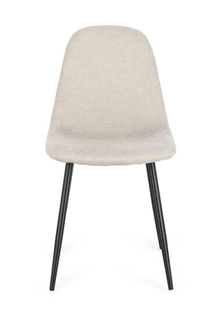 BIZZOTTO krzesło IRELIA czarny / beżowy