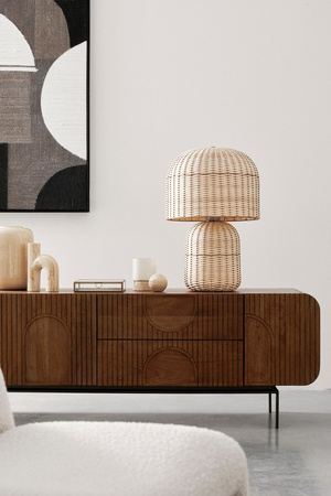 BIZZOTTO lampa stołowa SIKKIM beżowa