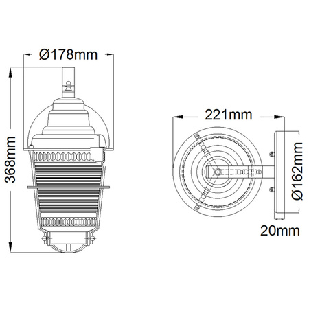 Latarnia naścienna Chance Harbor - 1 źródło światła Chance Harbor Quintiesse Kichler QN-CHANCE-HARBOR-S