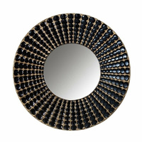 RICHMOND lustro ścienne LYNDE duże - czarne