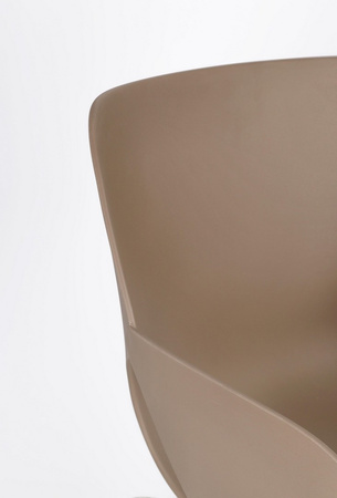 BIZZOTTO krzesło LENNOX ARM brązowe