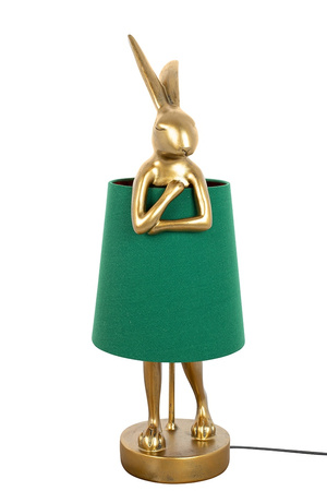 KARE lampa stołowa RABBIT 68 cm  złota / zielona