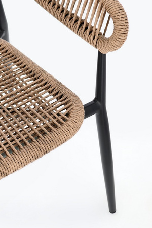 BIZZOTTO krzesło ogrodowe ALGAIDA         brązowe