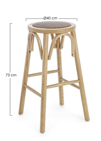 BIZZOTTO krzesło barowe CIRCLE beżowe