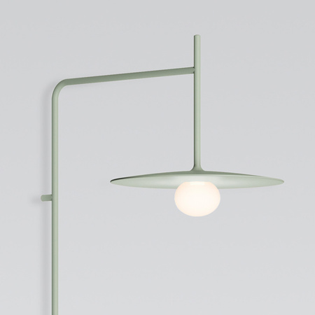 Vibia Tempo Lampa Ścienna LED ze Ściemniaczem i Przewodem, 42.5 GL, 25 cm, Zielony Mat