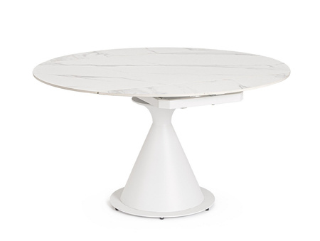 BIZZOTTO stół ogrodowy JONNI 85-135       biały / rozkładany