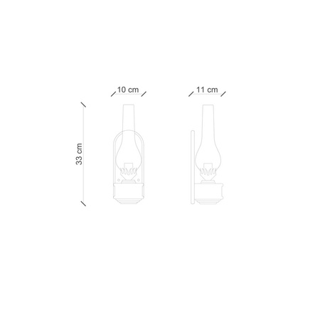 Kinkiet VINTAGE Ferroluce C146-VIT