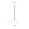 Lampa Wisząca D.23 50's Ferroluce C2000-BOR