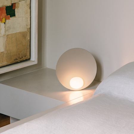 Vibia Musa Lampa Stolowa LED ze Ściemniaczem, 26 GL, 9 cm, Biały Mat Opal Mat