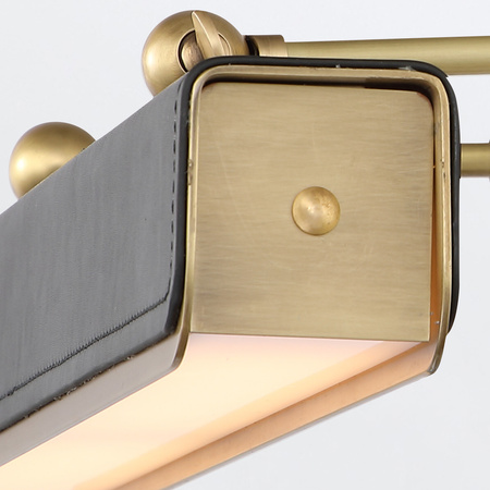 Średnia obrazówka LED Valise Picture - Vintage mosiądz, skóra smokingowa Quintiesse QN-VALISE-PL-M-VBS-TL