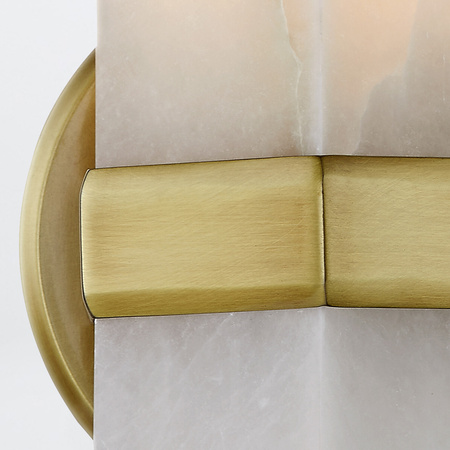 Kinkiet Valencia - 1 źródło światła - Vintage mosiądz Quintiesse QN-VALENCIA-1WB-VBS-AR