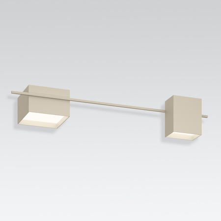 Vibia Structural Lampa Sufitowa LED, 2-punktowa, szer. 120, wys. 21, GL 37 cm, Kremowy Mat
