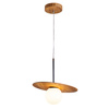 Lampa wisząca Orbit Brązowy, Drewno Quintiesse Accord QN-ORBIT-P-M-TEAK