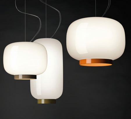 Lampa wisząca Chouchin Reverse 2-Biało-czarny FOSCARINI